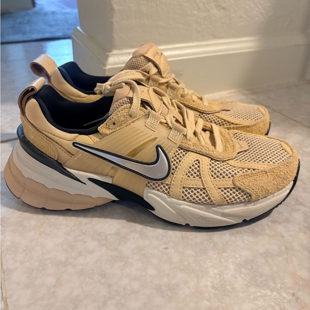 Nike Beige Pegasus Suede Sneakers